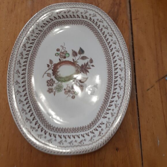 Vintage Johnson Brothers Fruit Sampler Oval Serving Platter 12" England - Picture 3 of 5